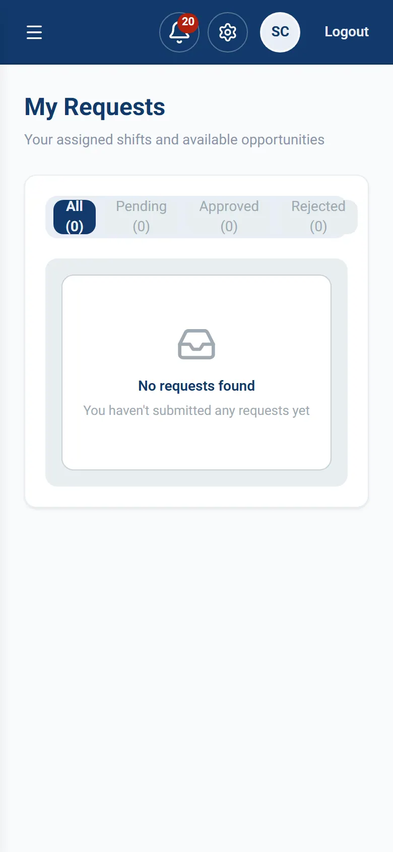 Staff requests further down