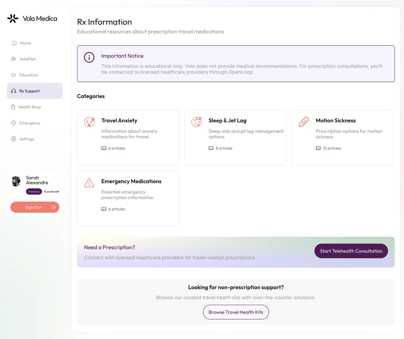 Rx support for anything that needs a clinician
